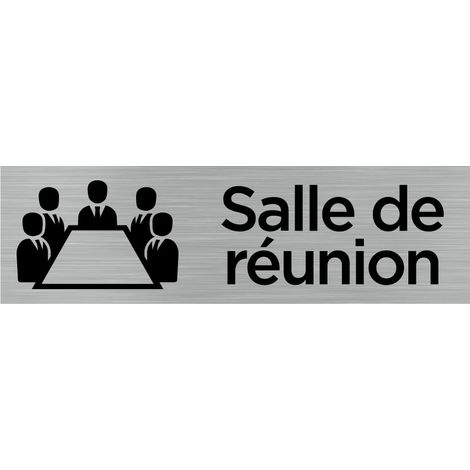 Pictogramme SALLE DE REUNION (Q0090).- Plaque aluminium brossé - (1/5)