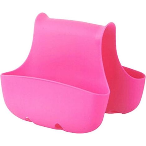 Support Pour Éponge - Porte-Éponge En Silicone Flexible - Pour Évier Double - Avec Trous D’Évacuation - 1 Pièce (1/5)