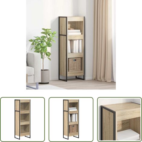 vidaXL Bücherregal Wohnzimmer - Bücherregal Sonoma 80 x 30 x 155 cm Holzwerkstoff (1/5)