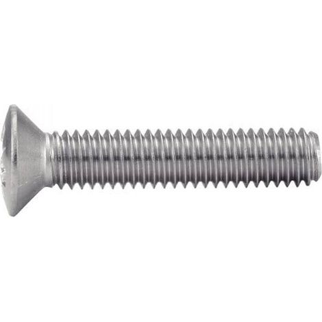 200 Vis à Métaux Tête Fraisée Bombée Pozidriv 4 x 35 mm - DIN 966 - ISO7047 - NFE25-120 - UNI 7689 - Inox A2 - D-Work