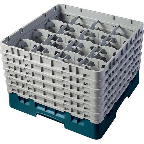 Casiers de lavage haut max 29.8 cm - 50 x 50 x 34.9 cm - Vert - Lot de 2 - Cambro