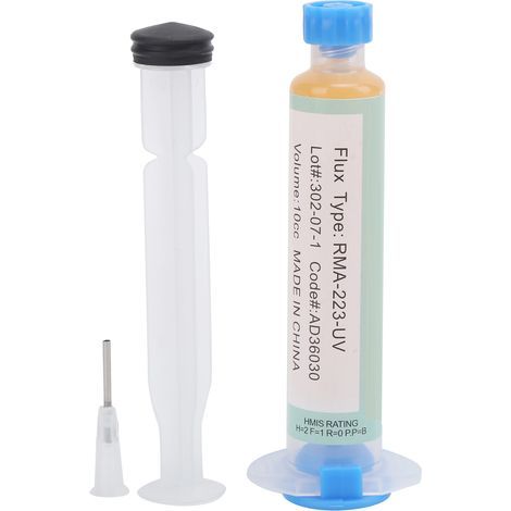 Pâte à souder RMA‑223‑UV avec aiguille poussoir pour la réparation de puces de téléphone portable, soudure (1/5)