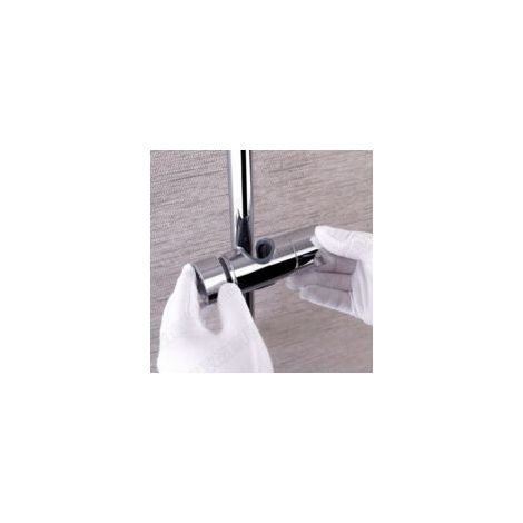 Austauschbarer Handbrausehalter, Duschkopfhalter, Chrom-ABS (Silber) F - Crezuo