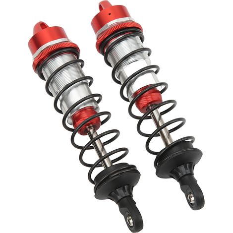 Paire d'amortisseurs avant RC en alliage d'aluminium haute élasticité pour ARRMA 1/7 rouge (1/5)