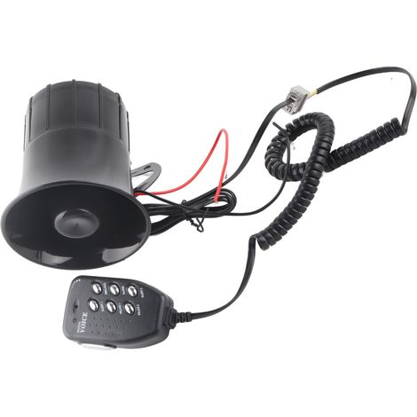12V 50W 120dB Autohupe mit 6 Tönen, Notfallalarm, Universal-Sirene für Feuerwehrfahrzeuge (1/5)