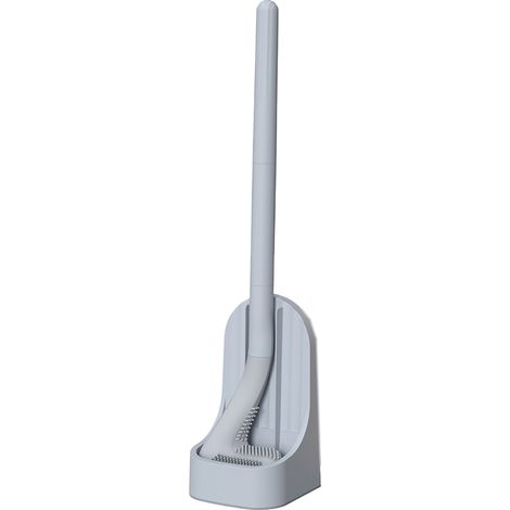 Brosse de toilette avec support, brosse de nettoyage ménager pour salle de bain, toilettes, camping-car (1/5)