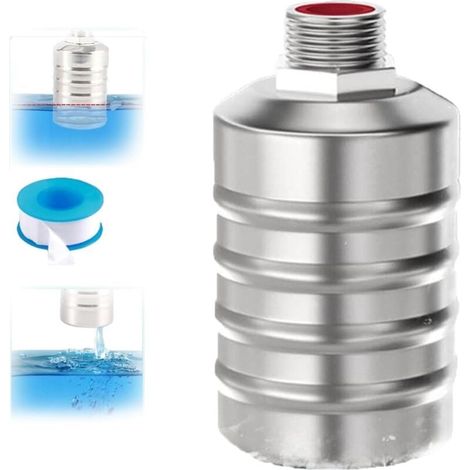 ZVD Water Valve,304 Stainless Steel Completely Automatic Water Level Control Floating Valve Floating Valve/Modèle ondulé intérieur 4 points (arrivée d'eau supérieure) (1/4)