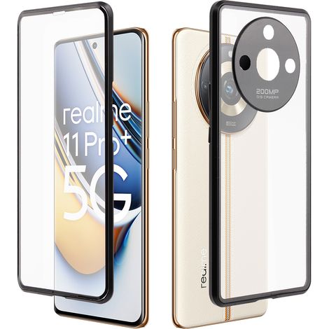 Funda para Realme 11 Pro 5G / Pro+ 5G, magnética, doble cristal, negra. (1/5)