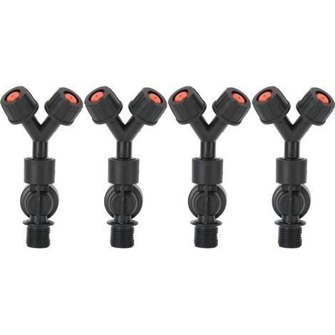 4pcs G3/8 Double Nozzle Anti-drip Attachment for Agricultural Electric Knapsack Sprayer (1/5)