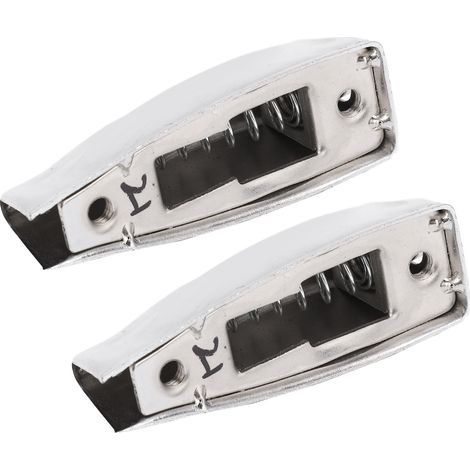 2 Pièces Fût de Caisse Claire en Acier Chromé, Accessoires de Nettoyage pour Batterie et Percussions WC27J (1/5)