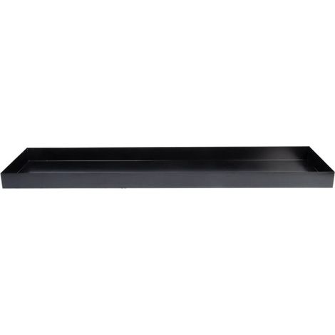Miroir d'Eau Rectangulaire - Noir - 28 x 117,8 x H 6,2 cm - Livraison gratuite
