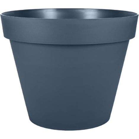 Pot de fleur Toscane Ø 20 x 17 cm - 3 L - Bleu Jean - EDA