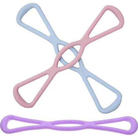 Bandes de résistance pour le fitness et les étirements de yoga, lot de 6 (1/5)