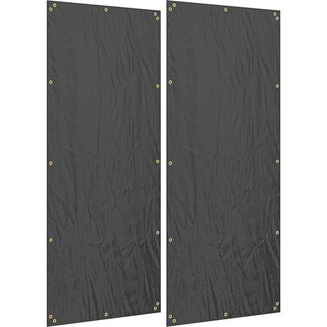 2er-Set Kaminholzregal Abdeckung, 148 x 62 cm, Wasserdicht 600D Oxford, UV-Schutz, Brennholzregalabdeckung, für Feuerholzregal 62-66T x 185H cm, Schwarz