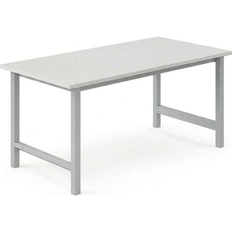 Établi pour atelier - Dim 2000x750x819mm - Gris clair RAL7035 - Charge max 750kg - W010030006-GC (1/5)