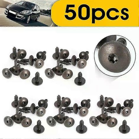 Lot de 50 vis Torx pour cache-moteur, protection anti-éclaboussures et passage de roue, compatible avec Golf N90974701-JXLGV (1/5)