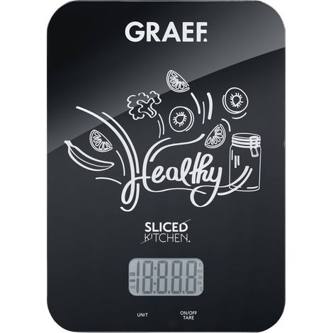 Graef KS 202 Balance de cuisine numérique Plage de pesée (max.)=5 kg noir 200 x 145 x 17 S534082 (1/5)