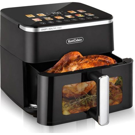Friteuse sans huile 11L 2000W – 10 programmes – Écran tactile – Circulation d'air 360° – Panier amovible compatible lave-vaisselle – Koticidsin