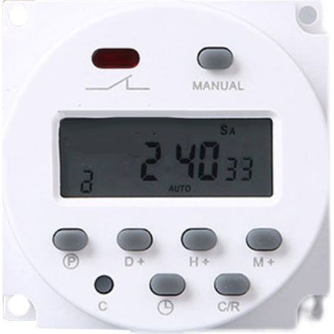 Digitaler Timer, 17 Zeitgruppen, hohe Präzision, störungsfrei, Mikrocomputer, 12-V-Zeitrelais (1/5)