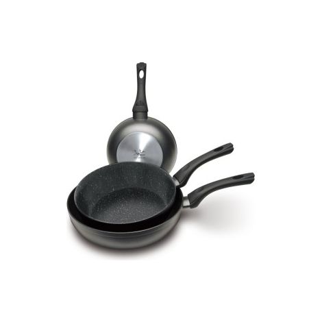 Sartén profunda Jata SEW28M, con revestimiento antiadherente apto para inducción, de aluminio forjado, 28 cm de diámetro, apta p