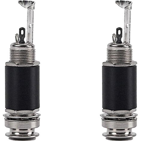 2 prises jack de sortie pour guitare électro-acoustique (6,35 mm) 1/4 pouce, avec bouton de sangle et embout stéréo. (1/5)