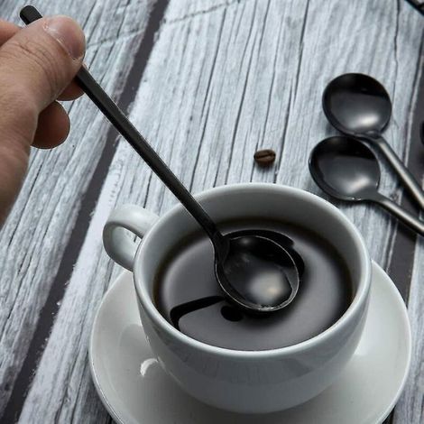 Cuillère À Café - Acier Inoxydable - 133 mm - Pour Thé Dessert Expresso - 10 Pièces (1/5)