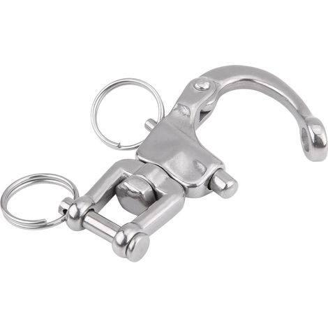 Fermeture éclair pivotante à dégagement rapide en acier inoxydable 316, de type griffe, adaptée au gréement de hissage de spinnaker de voilier n° 01 (1/5)