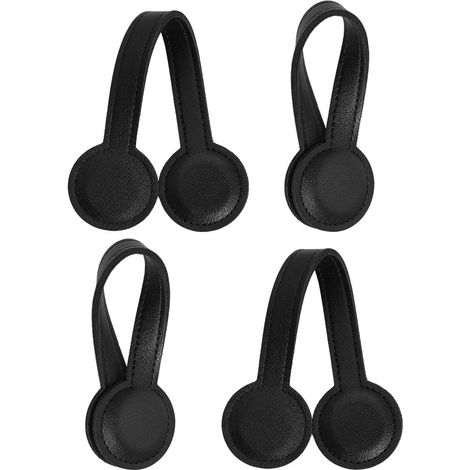 Lot de 2 Porte-Serviettes Magnétiques en Cuir Cuisine et Accessoires de Salle de Bain Accroche (1/4)