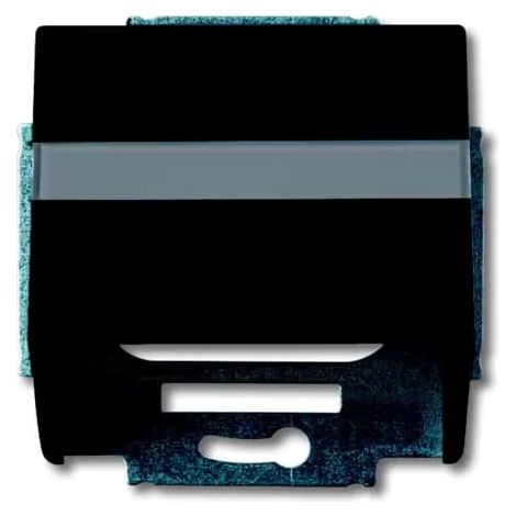 Busch-Jaeger Zentralscheibe mit Beschriftungsfeld Kommunikations-Steckverbinder schwarz matt - Plattform 63 (1758-885), 2CKA001724A4299