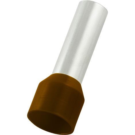 Embout à sertir 25mm², Marron, longueur 22mm