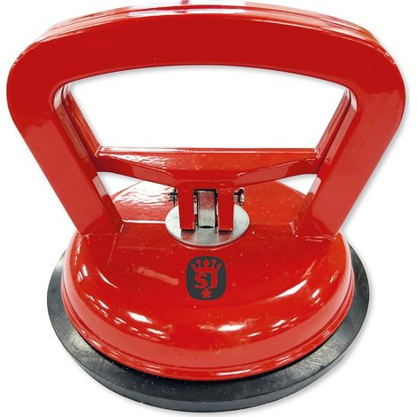 Ventouse de Levage Simple 118mm Aluminium Capacité 50kg Pour Verre Granit Carrelage Métal et Panneaux de Bois Usage Pro et Bricolage (1/5)