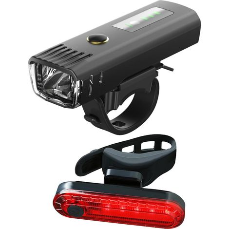 APEX Ensemble d'éclairages de vélo avant et arrière rechargeables par USB, étanches, accessoires pour éclairage de vélo (1/5)