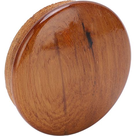 Pommeau de volant marine 63,5mm/2,5in en teck verni brillant pour yachts et bateaux (1/5)