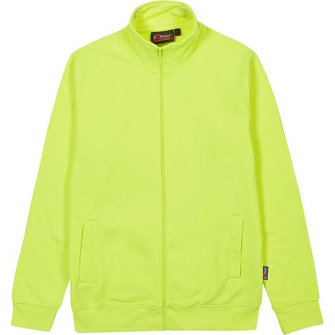 Felpa da lavoro con zip SOTRA - Giallo 2XL
