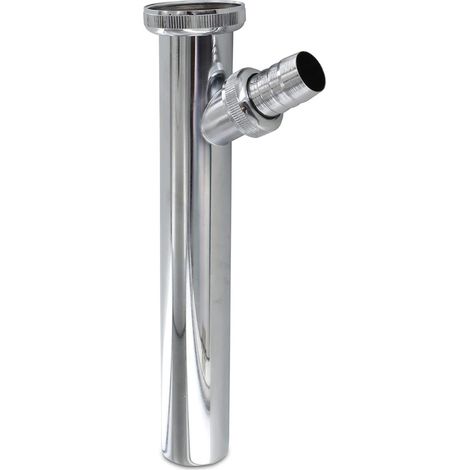 Schläfer 439004 Prolunga Sifone per Lavabo Bagno e Cucina con Attacco per Lavatrice e Lavastoviglie, Materiale in Ottone, Misure 1 1/4 x Ø 32mm x 150 mm, Tubo Regolabile Universale con Cartella (1/5)