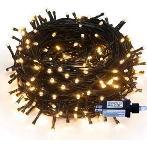 (Warm White) Outdoor String Lights AC Powered, LED Outdoor Fairy Lights, Bright 33M 300LED 8 Modes Decorative Garden Lights for Christmas Tree, (1/5)