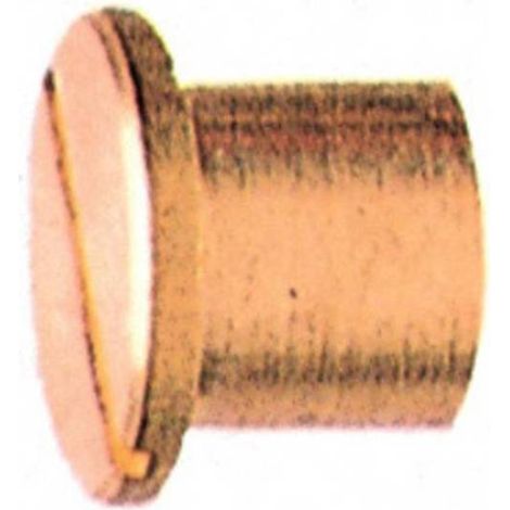 50 x TESTINA CIECA 8MA OTTONE LUCIDO