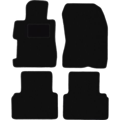 Alfombrillas velour negras para: Honda Civic VIII 4D sedán (2006-2011)