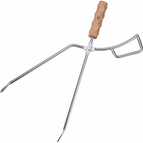 Pince en acier inoxydable à long manche, outil Churrasco portable pour la cuisine et (1/5)