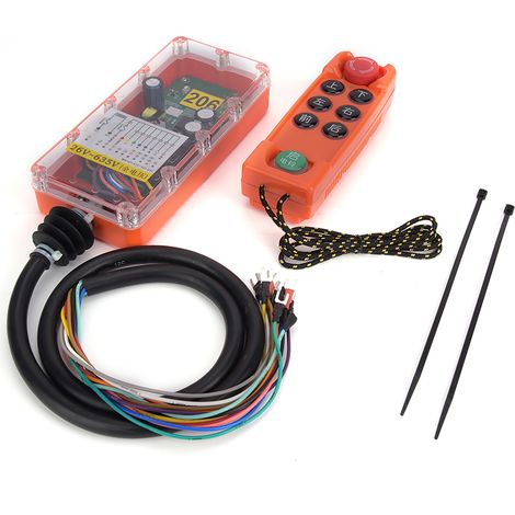 Télécommande industrielle sans fil 400 canaux Émetteur Récepteur 26V-635V Contrôleur à distance pour grue et moteur (1/5)