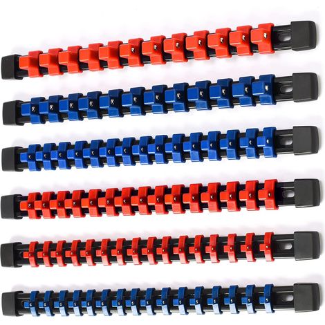 Organisateur de douilles ABS 6PC, supports de rail de douille d'entranement, supports de douilles robustes (1/5)