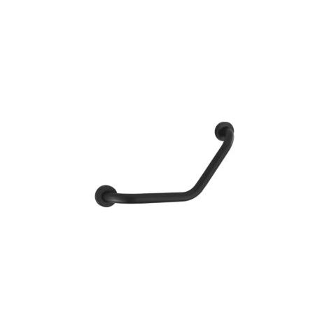 Maniglione di supporto da bagno/portasciugamani/barra di sostegno per il bagno in acciaio inox a parete per anziani/donne in gravidanza, 43 cm, nero - Crezuo