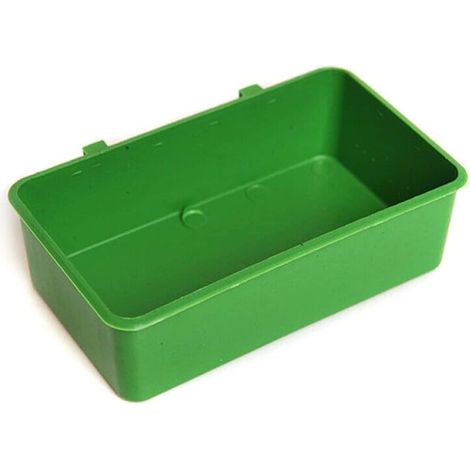 1 Baignoire pour oiseaux, Plastique, 2 crochets, Bol nourriture, Cage perroquet perruche