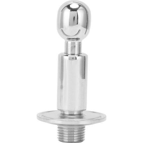 1.5-inch TC x 1/2-inch MNPT Rotating Micro Spray Ball, CIP Tank Cleaning, Brewing Equipment (1/5)