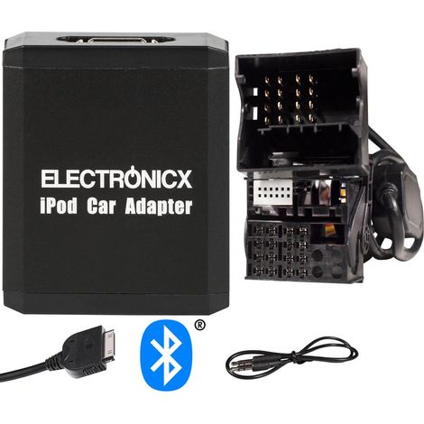 Adapter Bluetooth AUX iPhone iPad iPod für BMW Mini Land Rover Flachpin (1/5)
