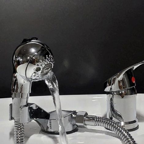 Pommeau De Douche - Acier Inoxydable - Pour Fauteuil De Shampoing Salon Spa Animaux - Réglable Jet Continu Ou Pulvérisé - 1 Pièce (1/5)