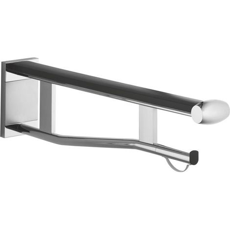 Supporto a parete per WC PLAN CARE 700 mm, cromato / grigio-nero KEUCO