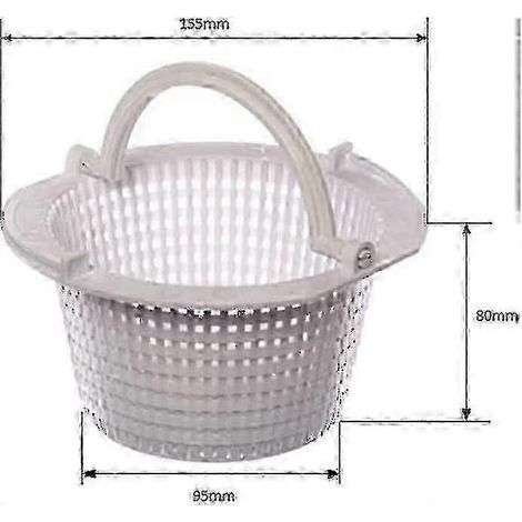 Panier de filtre de piscine F54, adapté au remplacement des skimmers de piscine encastrés. (1/3)