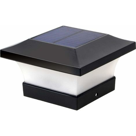 LED Lampadaire Solaire Exterieur, Villa Mur Paysage Lampe De Jardin, Accueil Lampe Murale Lumière, Piliers Super Lumineux, Pour Allée Du Jardin Patio Yard Pelouse Allée Chemins - Blanc
