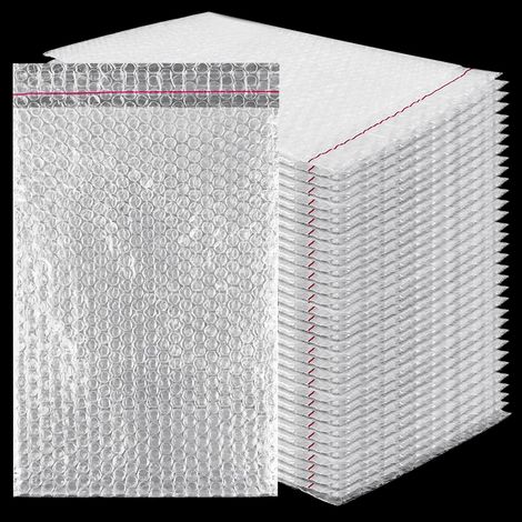 Bubble Bags Self Adhesive Bubble Bags 8x12 Inch Bubble Mailers Bubble Bags Packaging Material for Shipping Packaging Shock Resistant Padding 50 Pack (1/5)